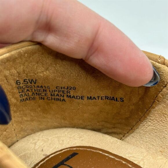 B.O.C. Women's Suree Brown Tan Camel Leather Slip-On Loafers Size 6.5W Casual - Picture 12 of 12